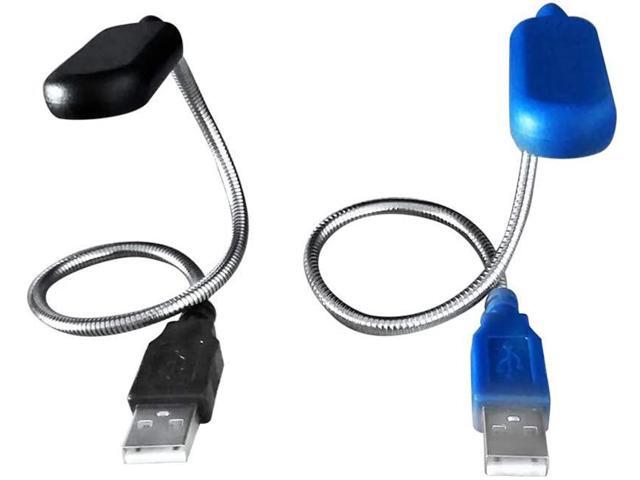 Flexible Mini LED USB Book Light Reading Lamp Bright Universal Night Light Powered by Laptop Notebook Computer for Student(Blue)