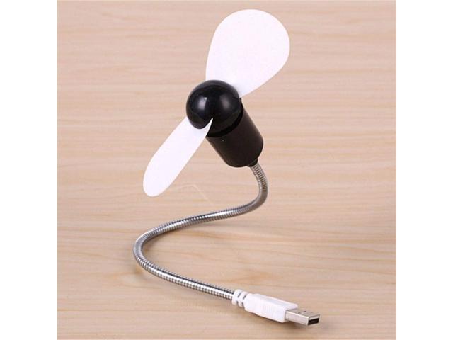 USB Fan Binful Mini Gadget Flexible Cool for Laptop PC Notebook Desktop Computer Black