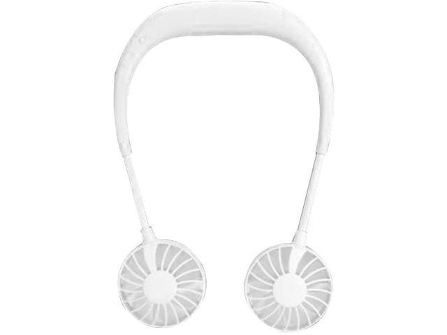 Hands-Free Neckband Fan Hand Free Personal Fan Headphone Design Wearable Portable USB Rechargeable Neckband Mini Fan (3 Speeds 5-10 Working Hours)