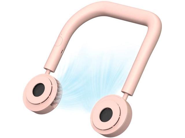 2020 Personal Fan Necklace Hand-Free Sports USB Neck Fan3 Speed Adjustable Quiet Portable for Home Office Outdoor Gym Camping Travel Wearable Mini