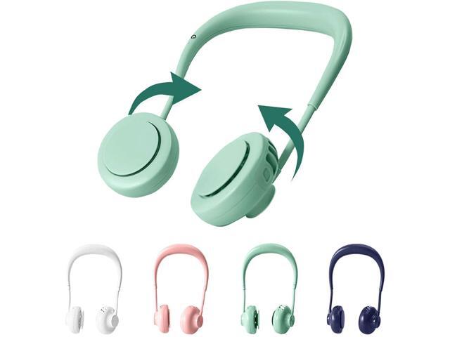 360 degrees adjustable Neck Fan2020 New Upgraded SKEJER Portable Headphone Design Hands Free Fresh the air with 3 Speeds The all-around design