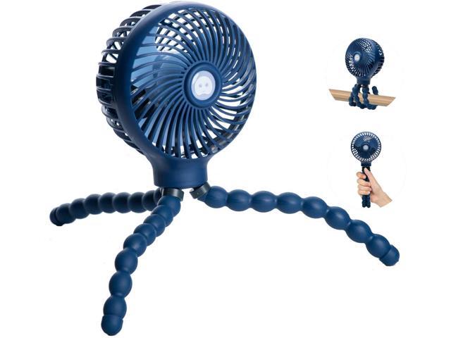 Mini Baby Stroller Fan Handheld Personal Portable Fan with Flexible Tripod for Stroller Student Bed Desk Bike Crib Car Rides USB or Battery