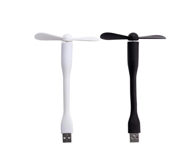 2 Pack USB Mini Fan Phone Fans Mini Portable Mobile Computer cooling fan Quiet Travel Fan Compatible Any USB Port Like Power Bank