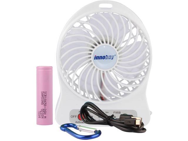 Innobay F95B Handheld Portable Mini USB Fan 4-Inch White
