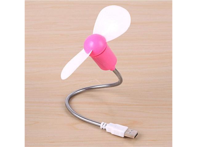 USB Fan Binful Mini Gadget Flexible Cool for Laptop PC Notebook Desktop Computer Pink