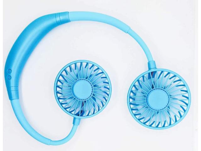 Neck Fan Small Fan Portable Fan Handfree Fan 3 Speed Portable USB Rechargeable Fan Head Neck 2-6 Hours Operated 360 Degree Flexible