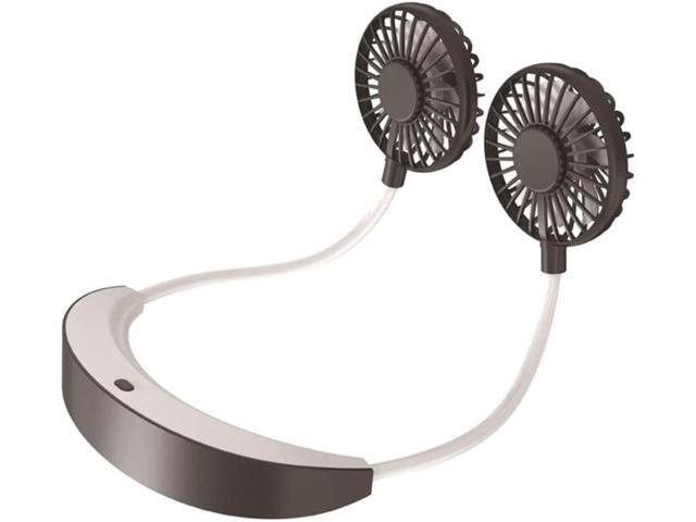 GAGO Portable Neck Fan 5200mAh Rechargeable Mini USB Personal Fan Sport Fan Ultra Quiet Hands Free Neck Fan with 360° Rotation 4 Adjustable