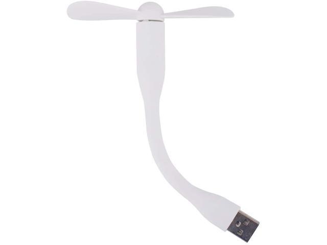 LSN Small USB Fan Mini Air Cooler Portable Fan for Phone Computer Desktop Summer Gadget Power Bank USB Device a/White/As Shown