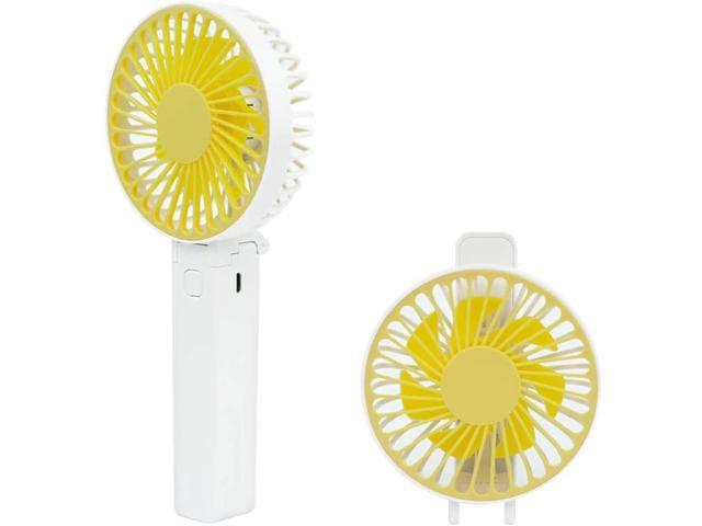 USB Rechargeable Personal Mini Fan Adjustable 3 Speeds Portable Small Fan Folding Desktop Table Fan Cooling Quiet Operated Handheld Fan For