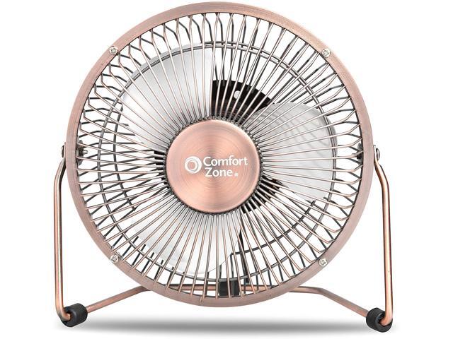 BOVADO USA 6 inch 2 in 1 Small Desk Fan/USB Desk Fan - Quiet Dual Powered Light-Weight All-Metal Construction for Home Office Work and