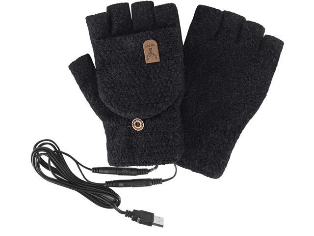 ROSEBEAR USB Heated Gloves Winter Warm Hands Knitting For Women And Children Winter Fashion Gift 5V USB Powered