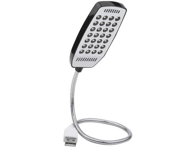 NATRUSS Flexible Gooseneck 5V USB Light Computer Lights for Reading Dimmable Bulbs(Black)