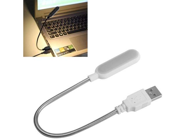 Christmas Light Portable Home USB Reading Learning Lamp Laptop Notebook Mini LED Night Light - Black Warm White Light