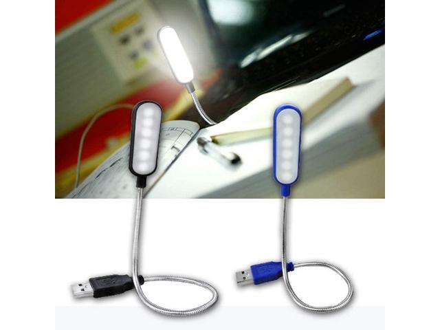 XYAM Flexible Mini LED USB Book Light Reading Lamp Powered by Laptop Notebook Computer for Student(Blue)