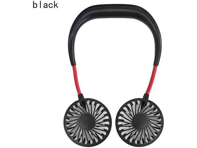 RISE(UK) The Fourth Generation Hand Free Portable Neck Sports Fans USB Rechargeable Personal Wearable Fan Premium Headphone Design Mini Neckband