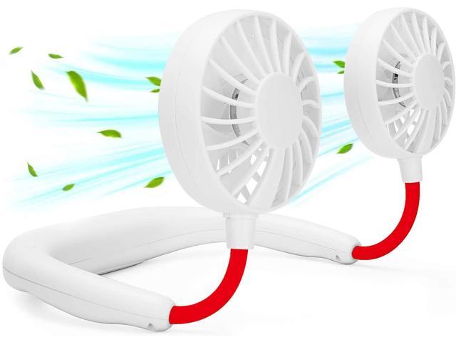Neck Portable Fan Hand Free Personal Mini Fans USB Rechargeable360 Degree Free Rotation for Traveling Sports Office Reading (3 Speed