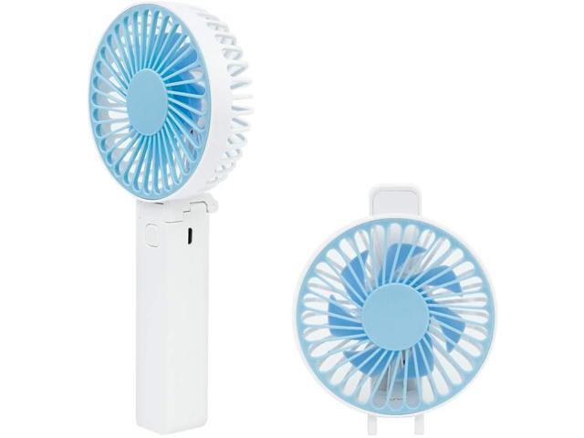USB Rechargeable Personal Mini Fan Adjustable 3 Speeds Portable Small Fan Folding Desktop Table Fan Cooling Quiet Operated Handheld Fan For