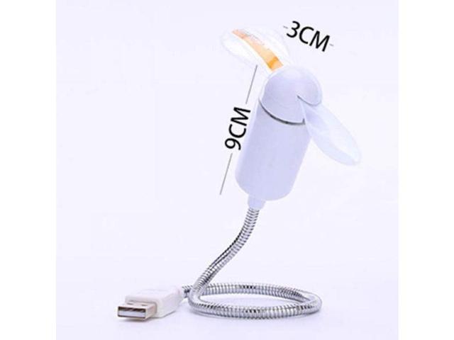 LED Light-UP Glow USB Power Cooling Fan for Notebook Laptop Keyboard PC Flexible Travel (RED Writing)