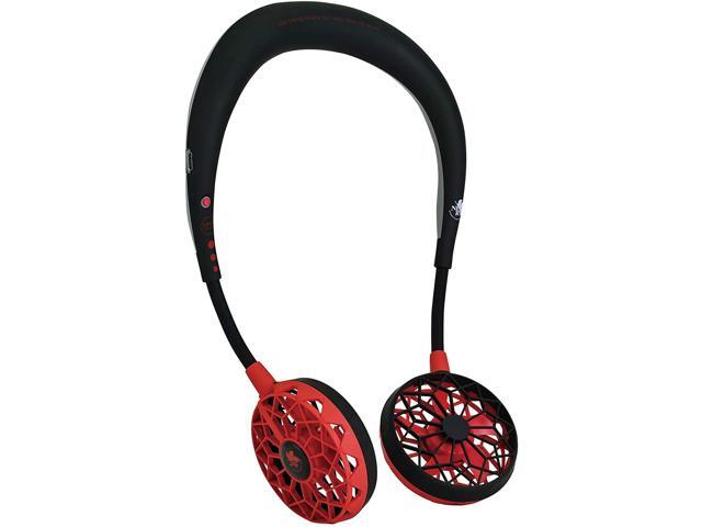 SPICE OF LIFE x Neon Genesis Evangelion Hands-Free Wireless W Fan 2nd Edition - NERV Model - Wearable Neckband Fan Flexible & Portable Design USB