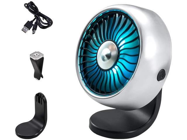 Car Cooling Fan USB Mini Portable3 Speed Fan Control Fan With 360 RotationAir Outlet Type And Vertical Fans Personal Quiet Electric Fan For Car