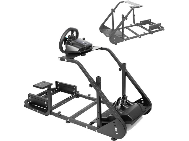Racing Simulator Cockpit Stand For Logitech G29/G920, Thrustmaster - Heavy Duty Carbon Steel