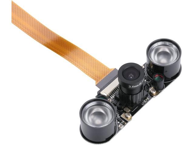 Unistorm Raspberry Pi Zero W Camera Module Night Vision with 36mm Adjustable Focal Length 2pcs IR Sensor LED Light Raspberry Pi Zero Adjustable