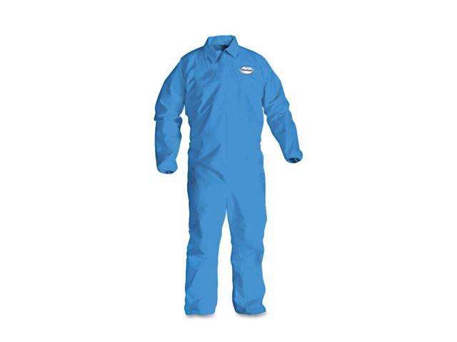 A60 Elastic-Cuff & Back Coveralls Blue X-Large 24/Case