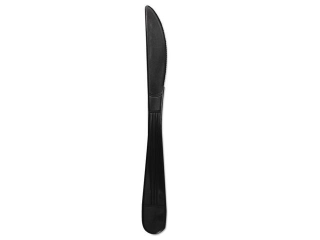 Heavyweight Cutlery Knives 7 1/4' Polypropylene Black 1000/Carton