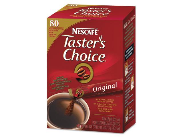 Nescafé 15782 Premium Instant-Coffee Single-Serve Sticks Original Blend 06oz 80/Box