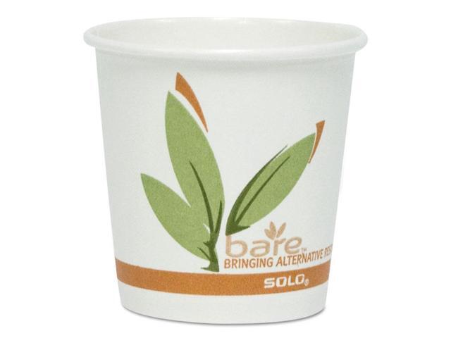 SOLO Cup Company 412RCNPK Bare EcoForward Recycled Content PCF Hot Cups 12 oz 50/Pack