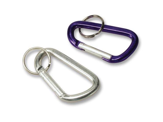 Baumgartens 41020 Large Carabiner Key Ring Aluminum - 1 Each - Assorted