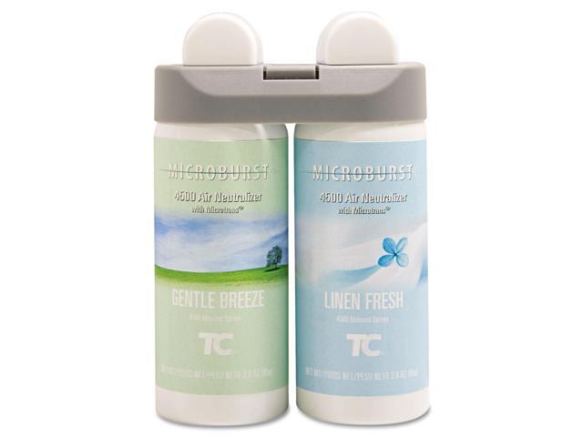 Microburst Duet Refills Gentle Breeze/Linen Fresh 3 oz 4/Carton 3485949