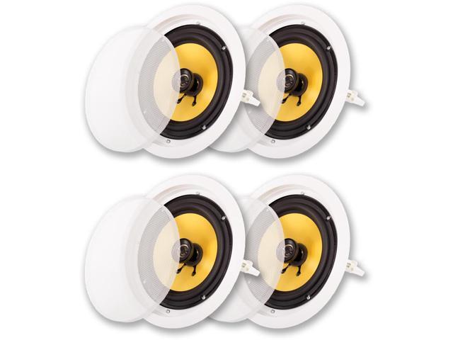 Acoustic Audio HD-8 In Ceiling 8' Speakers Home Theater Surround Sound 2 Pair Pack