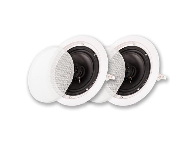 Acoustic Audio HTI-6C Flush Mount In Ceiling Speakers with 65' Woofers Pair