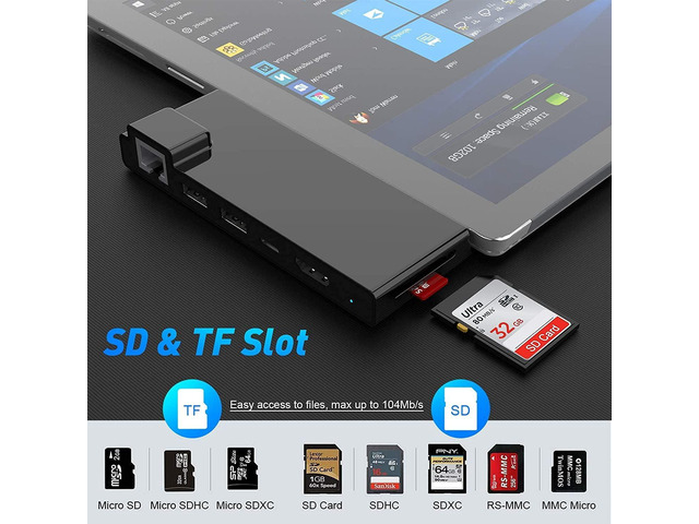 NeweggBusiness - Surface Pro 7/ Pro 7+ Docking Station, Surface