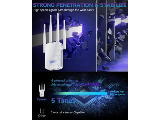 Saga WiFi Extender 3500 Sqft Coverage Wireless Signal Boosters With Ethernet Port, 2.4GHz Wi-Fi Repeater, Covers Up To 35 Devices – Easy 1-Key Setup | Best Buy Canada