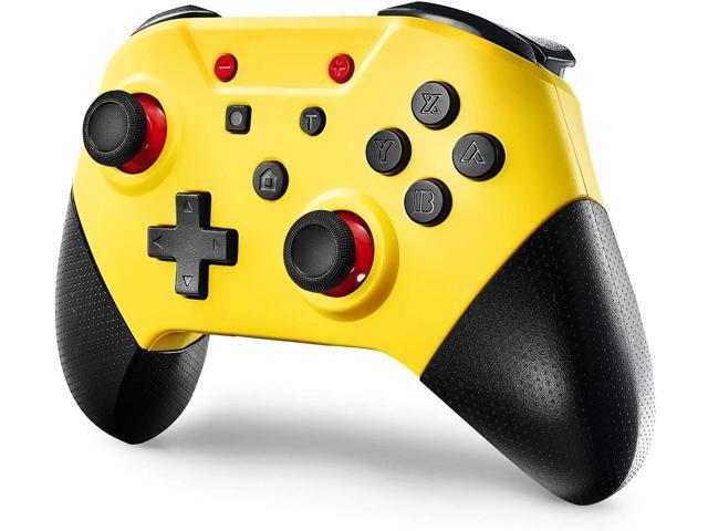 Neweggbusiness Switch Pro Controller For Nintendo Switch And Pc Comdigio Wireless Switch Controller Gamepad Joystick With Nfc And Home Wake Up Function Support Gyro Axis Turbo And Dual Vibration Yellow