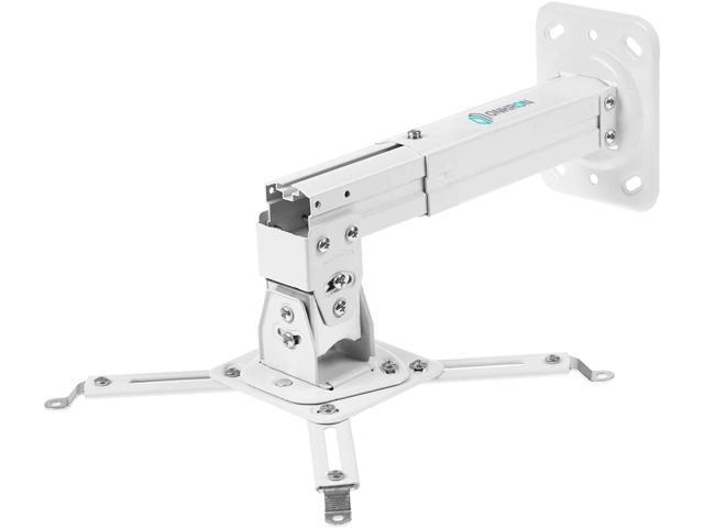 ONKRON Universal Ceiling Projector Mount Height Adjustable Mounting Bracket up to 22 LBS White K3A