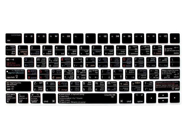 HRH Vim/VI Functional Shortcut Hotkey Keyboard Cover Silicone Skin for Apple Magic Wireless Bluetooth Keyboard MLA22LL/A (A16442015 Released) with