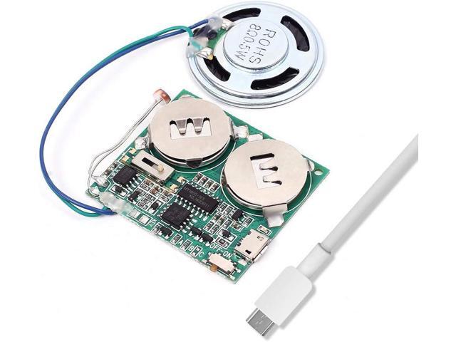 Icstation DIY Light Sensor Sound Module Micro USB Music Player for Talking Greeting Card Creative Gifts 8M Memory w/Speaker