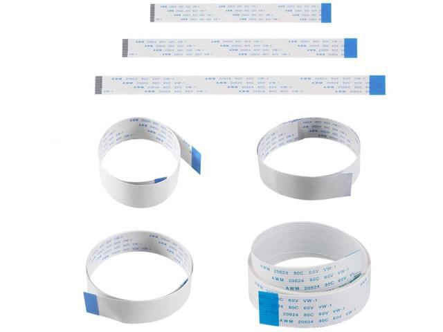 Raspberry Pi Camera Ribbon15 Pin 10mm Pitch FFC Flex Extension Cable 7Pcs Include 59' 787' 118' 1969' 2362' 3937' 7874' for Raspberry Pi