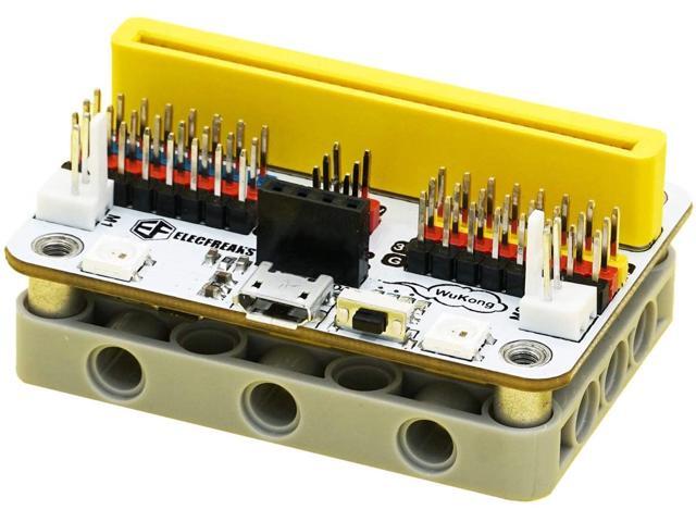 Elecfreaks microbit Wukong Expansion Board Adapter for microbit Drive 8-Way Servo / 2-Way Motor / 8-Way Sensor Breakout Board with 400mAh Li-ion