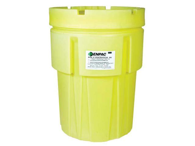 ENPAC 1095-YE Open Head Salvage Drum Polyethylene 95 gal Unlined Yellow