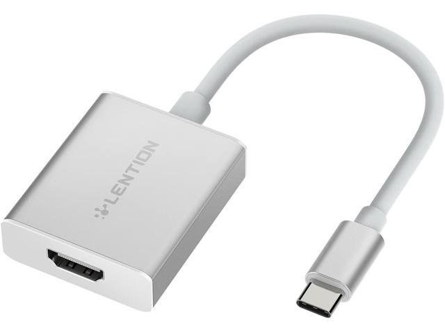 LENTION USB C to 4K HDMI Digital AV Adapter Compatible 2020-2016 MacBook Pro 13/15/16 New Mac Air/iPad Pro/Surface Chromebook Samsung