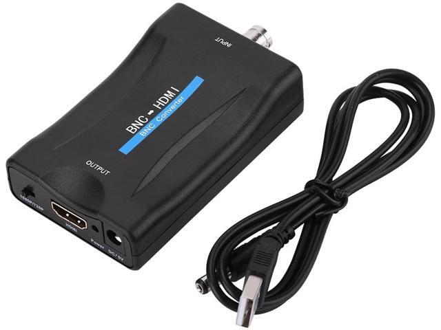 BNC to HDMI Converter 1080P/720P HD Display BNC Female to HDMI Video Converter Adapter Box for Security Camera CCTV Moniter