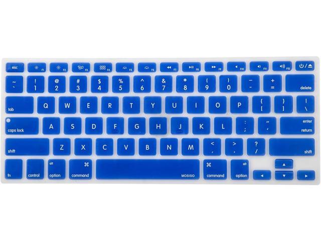 MOSISO Silicone Keyboard Cover Compatible with MacBook Pro 13/15 Inch (with/Without Retina Display 2015 or Older Version)Older MacBook Air 13