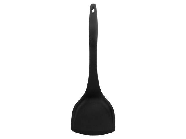 Silicone Turner Spatula Heat Resistant Non-Sticky Cookware for Frying Pan Wok Cooking Baking Flipping Black