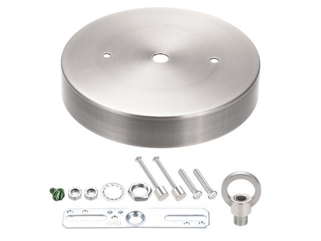Ceiling Canopy Light Kit Pendant Lighting Plate with Loop 5-1/8 Inch 130mm Brushed Nickel