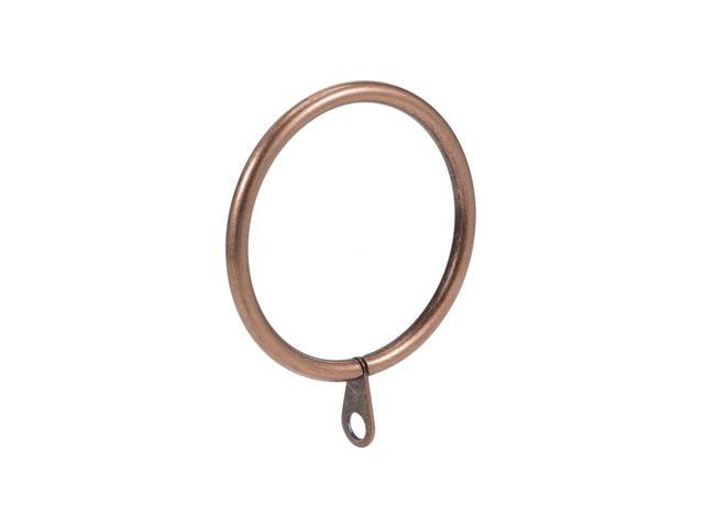 Curtain Rings Metal 45mm Inner Dia Drapery Ring for Curtain Rods Copper 7 Pcs