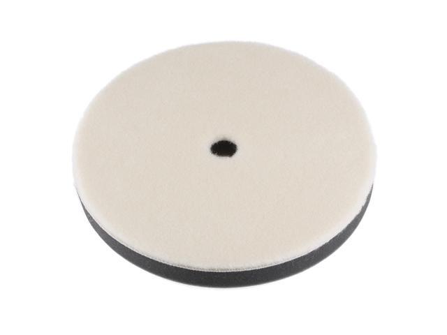 7' Wool Felt Sponge Polishing Pad Hook and Loop Buffing Wheel with Hole Fine Polishing for Car Auto Orbital Polisher Buffer